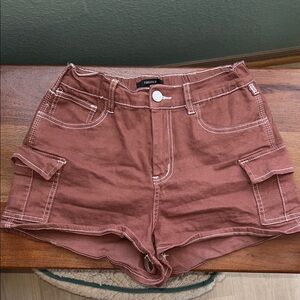 Forever 21 Chocolate Cargo Shorts